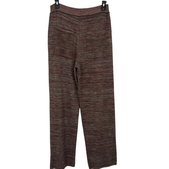 Bianca Saunders Glitz Metallic Striped Knit Pull On Pants Size Medium NWOT - Picture 5 of 13